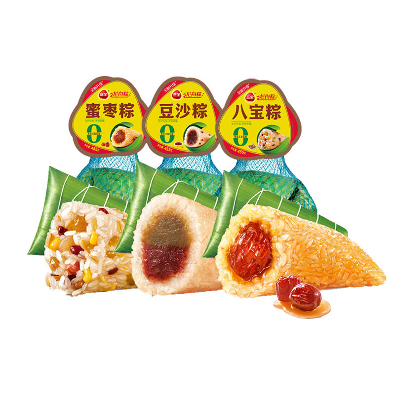 三全网兜粽子端午粽多味可选
