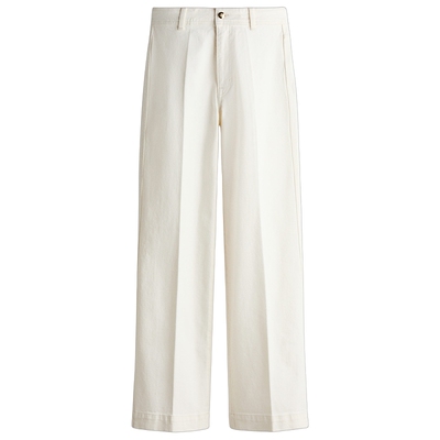 【博主推荐】HM女装牛仔裤阔腿直筒复古高腰设计老钱风裤1314616