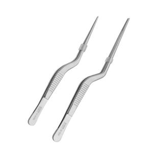 新华医疗组织镊枪状镊无镀层医用不锈钢掏耳朵镊子弯头带齿镊子