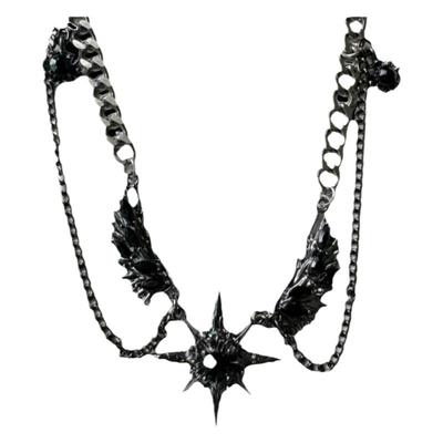 钛钢男女暗黑锁骨链亚文化