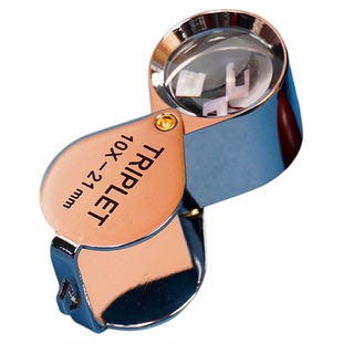 拜斯特10倍珠宝放大镜折叠袖钻石钻戒婚珍迷戒宝石你鉴定翡翠玉石