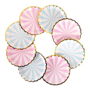 一次性餐具套装纸杯纸盘子生日派对装饰用品7寸9寸野餐碟蛋糕架
