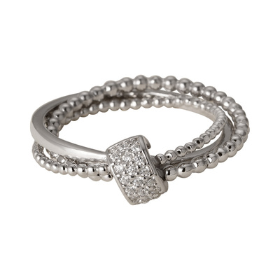 素图925银小众设计气质指环戒指