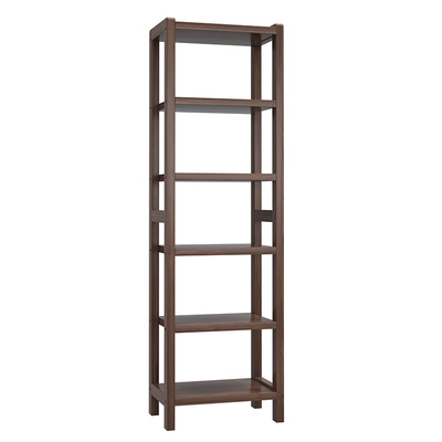 简约多层黑胡桃木家用入户小鞋架