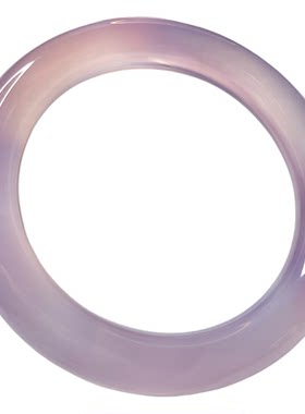 【无优化】天然紫罗兰玉髓手镯