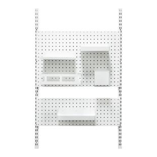 AA柱白色洞洞板 储藏室书架收纳置物上墙支架配件 厨房搁板工具