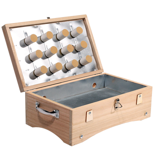 艾灸盒木制随身灸家用全身通用艾灸箱腰腹宫寒可隔姜实木中医器具