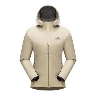 伯希和户外软壳衣女款防风保暖徒步登山运动上衣连帽显瘦休闲外套