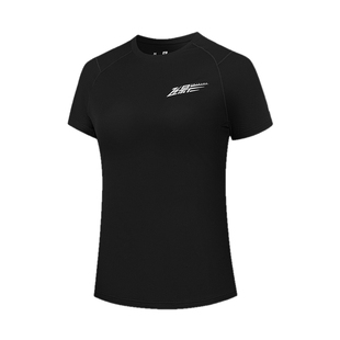 乔丹飞影短袖T恤衫女2026新款夏季速干透气圆领宽松跑步运动上衣