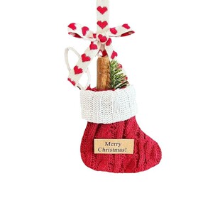 圣诞节装饰品诺贝松圣诞袜挂件圣诞树装饰节日氛围布置挂饰门礼品