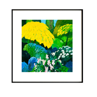 ins风法国罗杰 穆尔花卉风景客厅餐厅玄关沙发背景墙壁装饰画