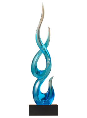 现代轻奢蓝色抽象艺术摆件