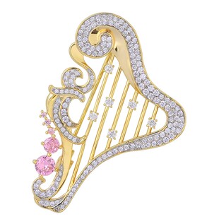 Eternelle法国永恒原创竖琴胸针小众设计感高档女领针别针扣胸花