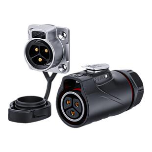 【顺丰包邮】普乐固 航空插头工业防水快速连接器 电源插座3/4芯