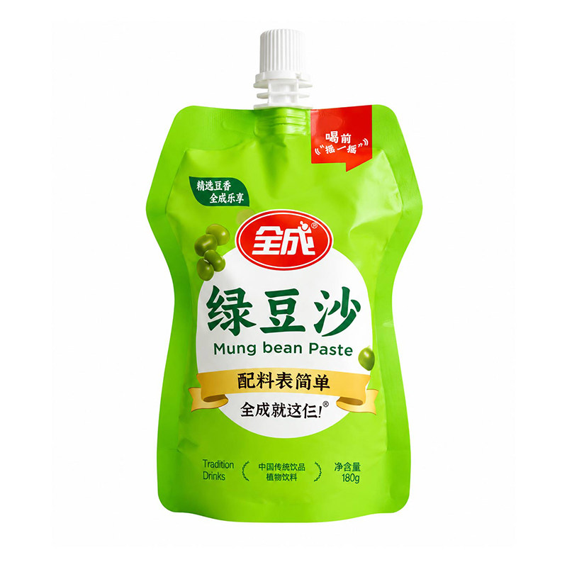 全成低糖绿豆沙冰整箱180g*10袋