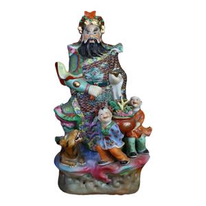 景德镇567厂瓷武财神赵公明摆件