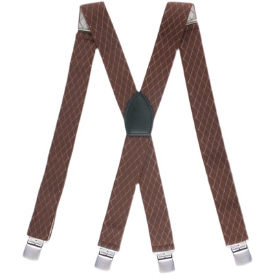 弹力男士吊裤带背带夹美式