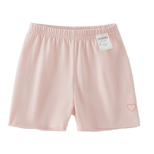 [7A抗菌]女童夏季短裤儿童花边安全裤甜美小童夏装薄款宝宝裤子女