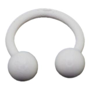 Shinma 钛钢烤漆白色马蹄环尖锥耳骨环恶魔耳环鼻中隔环唇环穿刺