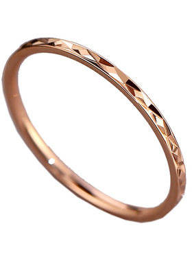 气质韩版简约钛钢戒指女菱形不锈钢戒指情侣时尚网红指环极简风