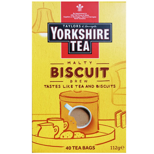 Yorkshire约克夏郡饼干红茶味曲奇味奶茶用英国TAYLORS泰勒茶包