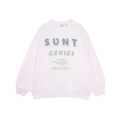 suntomorrow儿童套头加绒卫衣2025冬装新款男女童加厚休闲外套