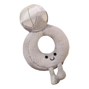 钻石开口藏戒指玩偶毛绒戒指贝壳求婚钻戒玩偶表白生日礼物送女生