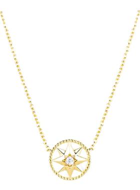 白贝母吊坠八芒星罗盘项链女轻奢