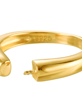 致闺蜜女s925银戒指空托