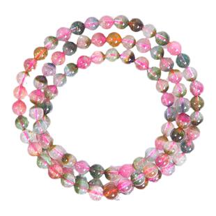 瓦萨比天然碧玺手链女水晶糖果三圈小碧玺项链两用串送女朋友礼物