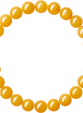 贺福缘老料天然鸡油黄蜜蜡手串