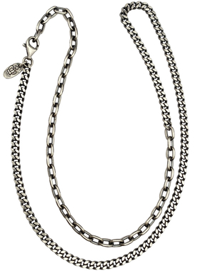 纯银古巴链潮男嘻哈日韩小众项链