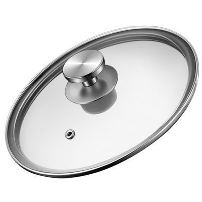 耐高温蒸锅盖钢化玻璃盖炒菜通用