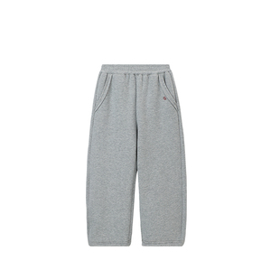 布丁哈鲁冬装女童童装保暖休闲裤子2026秋冬季新款儿童加绒卫裤