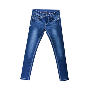 加绒欧美牛仔裤修身女装显瘦铅笔弹力中低腰新款紧身长裤小脚裤子