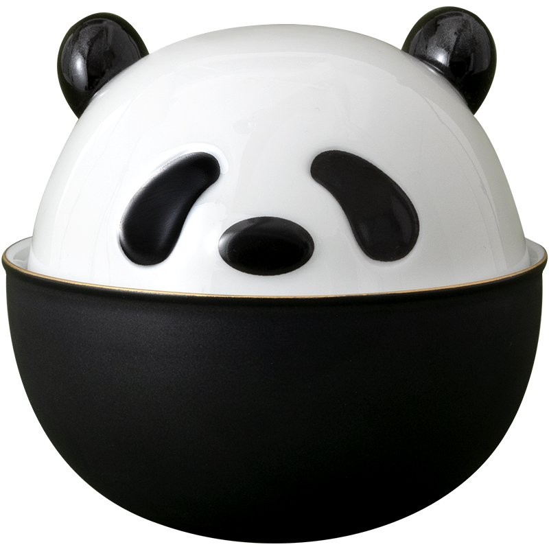 祥裕熊猫快客杯陶瓷旅行茶具套装户外便携茶杯商务礼品可涂鸦定制
