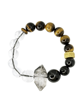 BUDDIA新款虎眼石闪灵钻手链