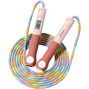 竹节计数跳绳儿童小学生幼儿园大班初学专用绳子不打结不缠绕跳神