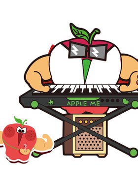 APPLEBUFF文创苹果家族毛绒玩偶