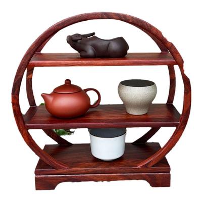 刺猬紫檀木紫砂壶茶杯茶杯收纳架