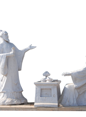 石材古代神话人物牛郎织女汉白玉