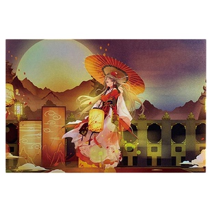 沉墨纸品镭射明信片定制逆向票根闪卡来图打印白墨光油工艺小卡