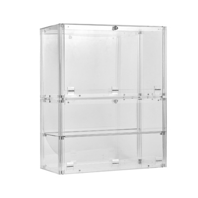 透明亚克力展示柜车模乐高货架高清展示盒玩具防尘积木收纳透明