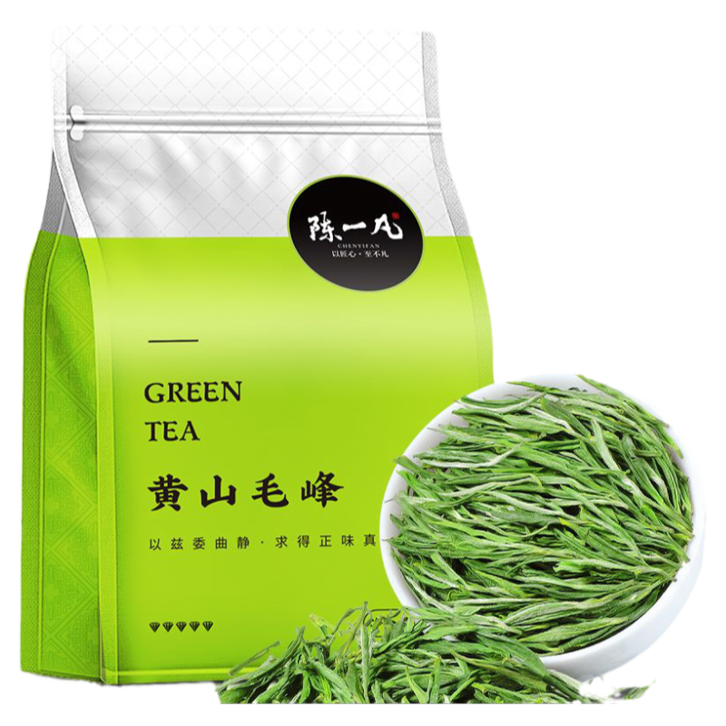 陈一凡黄山毛峰 茶叶新茶 正宗雨前黄山高山嫩芽口粮茶袋装浓香型
