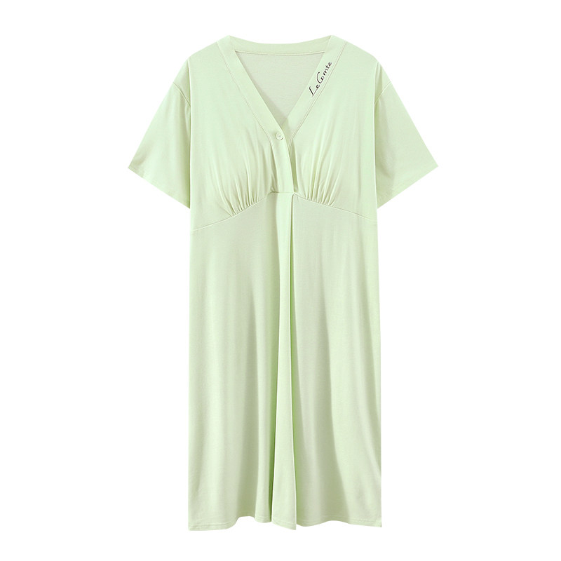 带胸垫孕妇待产裙莫代尔月子服夏季薄款产后产妇进产房哺乳连衣裙
