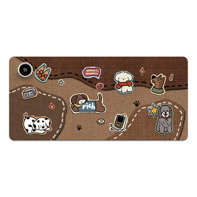 加热鼠标垫超大发热暖桌垫办公暖