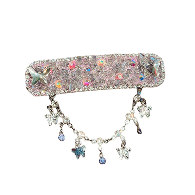 轻奢精致边夹蝴蝶流苏发夹女