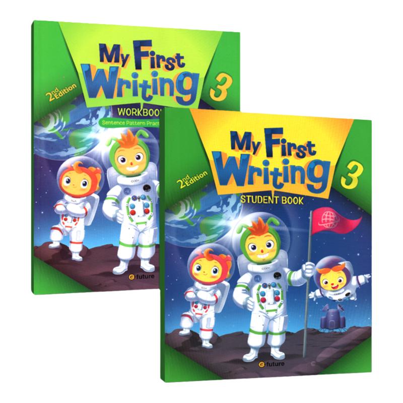 原版进口 小学英语写作教材my first writing 第2版专项训练3级别学生套装6-12岁少儿初级练习强化培训机构短期课程