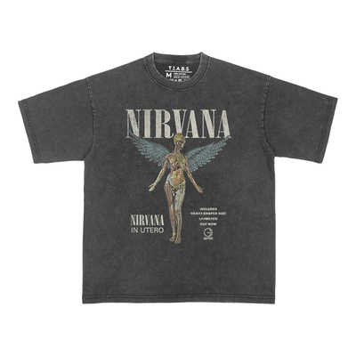 TIABS涅槃Nirvana天使复古短袖