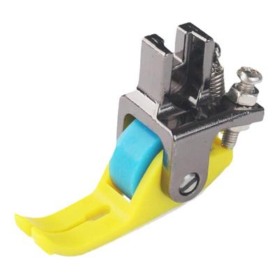 新款铁氟龙平车专用窄款厚薄通用缝纫机耐磨塑料滚轮压脚轮子压脚